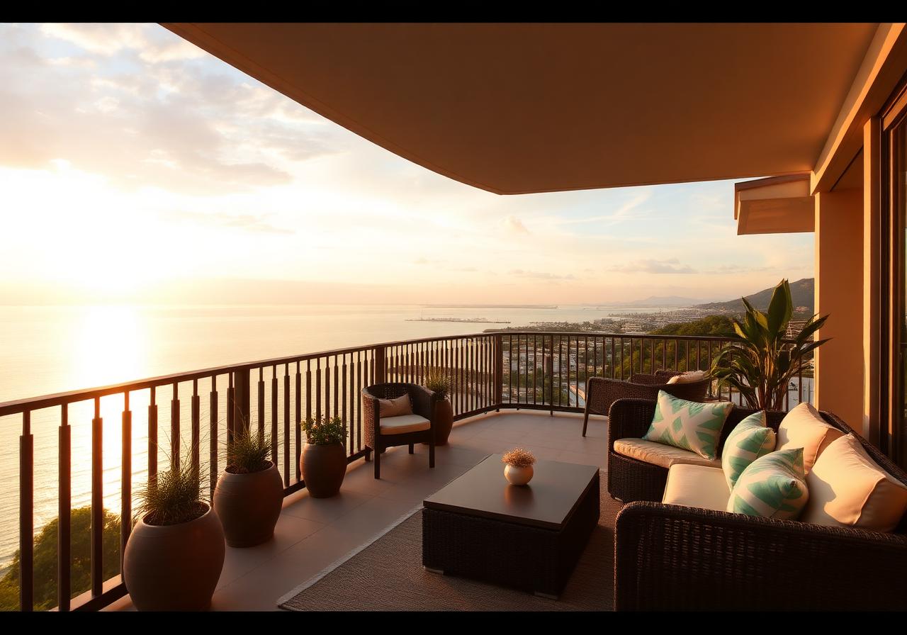 Modern appartement met zeezicht