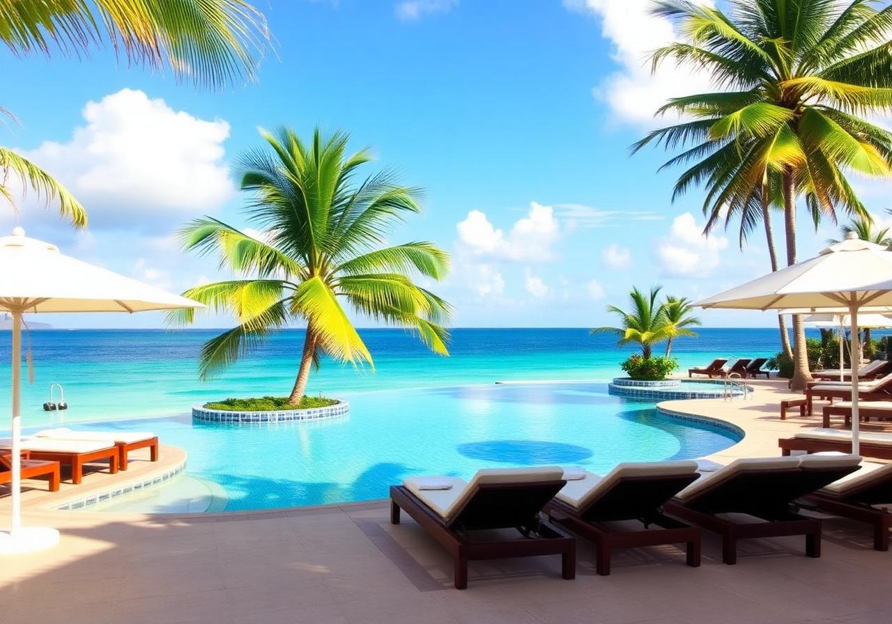 Tropisch zwembad Phuket